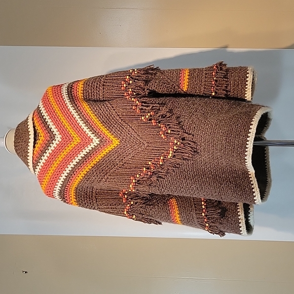 Vintage Handmade Boho Hippy Chic Oversized Sweater - Picture 3 of 14